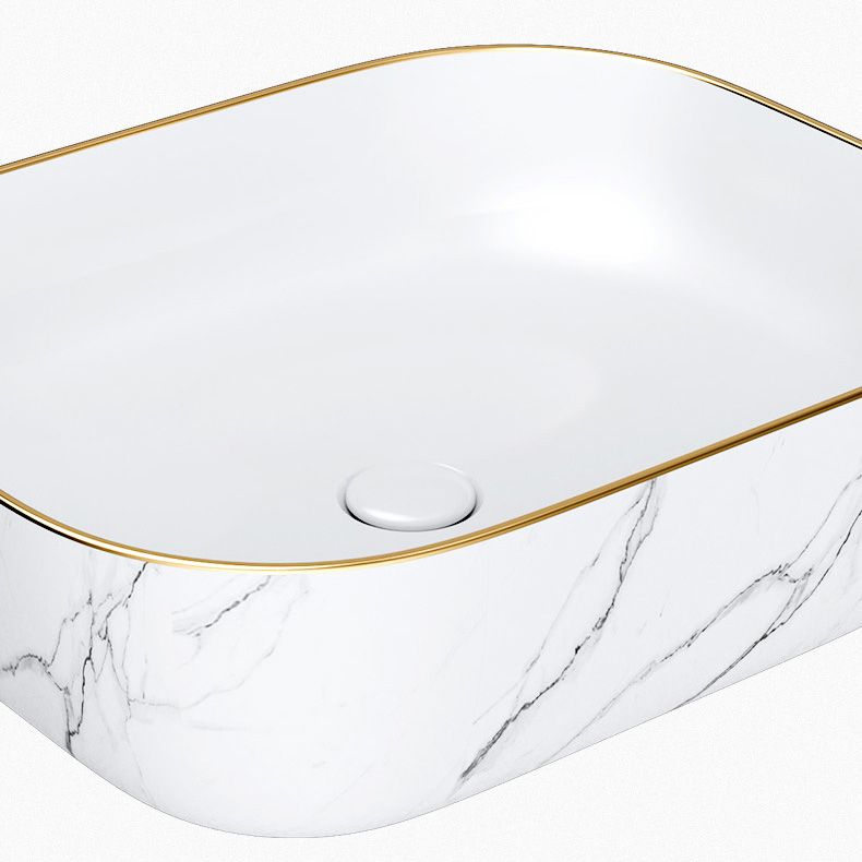 Modern Bathroom Sink Porcelain Pop-Up Drain Solid Color Rectangular Vessel Clearhalo 'Bathroom Remodel & Bathroom Fixtures' 'Bathroom Sinks & Faucet Components' 'Bathroom Sinks' 'bathroom_sink' 'Home Improvement' 'home_improvement' 'home_improvement_bathroom_sink' 1200x1200_4a25f6a0-006e-4429-b0ea-438cfe3f79a2