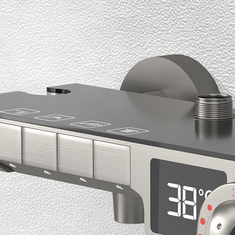 Contemporary Wall Mounted Shower System Slide Bar Included Shower Set Clearhalo 'Bathroom Remodel & Bathroom Fixtures' 'Home Improvement' 'home_improvement' 'home_improvement_shower_faucets' 'Shower Faucets & Systems' 'shower_faucets' 'Showers & Bathtubs Plumbing' 'Showers & Bathtubs' 1200x1200_4a35d52c-bb36-4b2a-b498-a20f40eb75d4