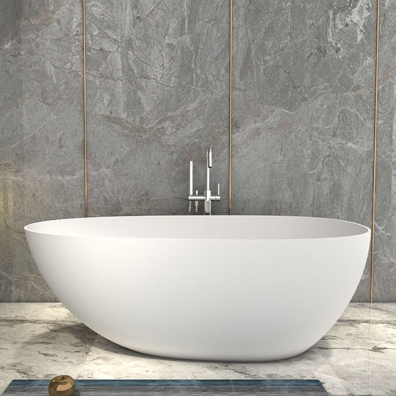 Freestanding Soaking Bathtub Antique Finish Oval Modern Bath Clearhalo 'Bathroom Remodel & Bathroom Fixtures' 'Bathtubs' 'Home Improvement' 'home_improvement' 'home_improvement_bathtubs' 'Showers & Bathtubs' 1200x1200_4a3e3f5e-03f0-40cc-ad85-ec743eade3bc