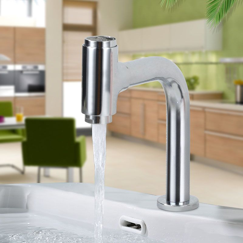 Modern Style Vanity Sink Faucet Swivel Spout Bathroom Faucet Clearhalo 'Bathroom Remodel & Bathroom Fixtures' 'Bathroom Sink Faucets' 'Bathroom Sinks & Faucet Components' 'bathroom_sink_faucets' 'Home Improvement' 'home_improvement' 'home_improvement_bathroom_sink_faucets' 1200x1200_4a412886-168d-45e2-86f0-f47ce0877981