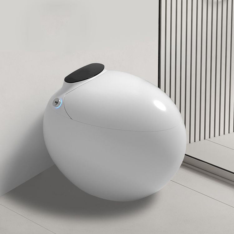 Round Floor Mount Bidet with Unlimited Warm Water Vitreous China Bidets Clearhalo 'Bathroom Remodel & Bathroom Fixtures' 'Bidets' 'Home Improvement' 'home_improvement' 'home_improvement_bidets' 'Toilets & Bidets' 1200x1200_4a449dc5-d463-4c1c-8f37-b70a5f571841