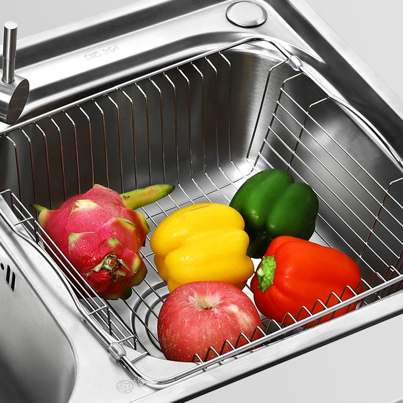 Rectangle 2 Holes Kitchen Sink with Basket Strainer Stainless Steel Double Basin Sink Clearhalo 'Home Improvement' 'home_improvement' 'home_improvement_kitchen_sinks' 'Kitchen Remodel & Kitchen Fixtures' 'Kitchen Sinks & Faucet Components' 'Kitchen Sinks' 'kitchen_sinks' 1200x1200_4a4fdc3b-0381-455e-b492-d4e47a4efdf6