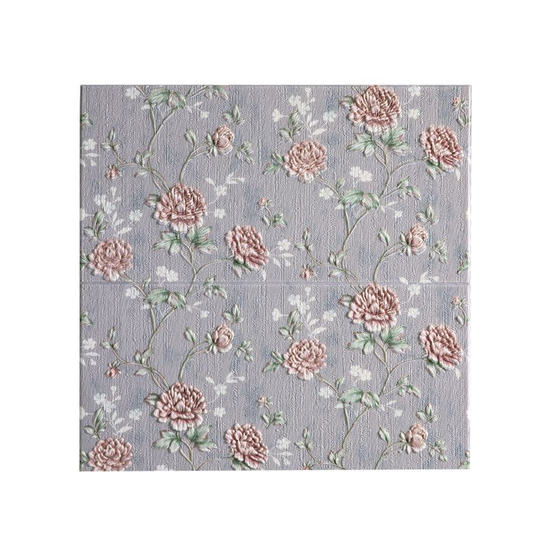 Modern Wall Panel 3D Floral Print Peel and Stick Waterproof Wall Paneling Clearhalo 'Flooring 'Home Improvement' 'home_improvement' 'home_improvement_wall_paneling' 'Wall Paneling' 'wall_paneling' 'Walls & Ceilings' Walls and Ceiling' 1200x1200_4a6a9dda-c0dd-4d96-b55c-9167253de76f
