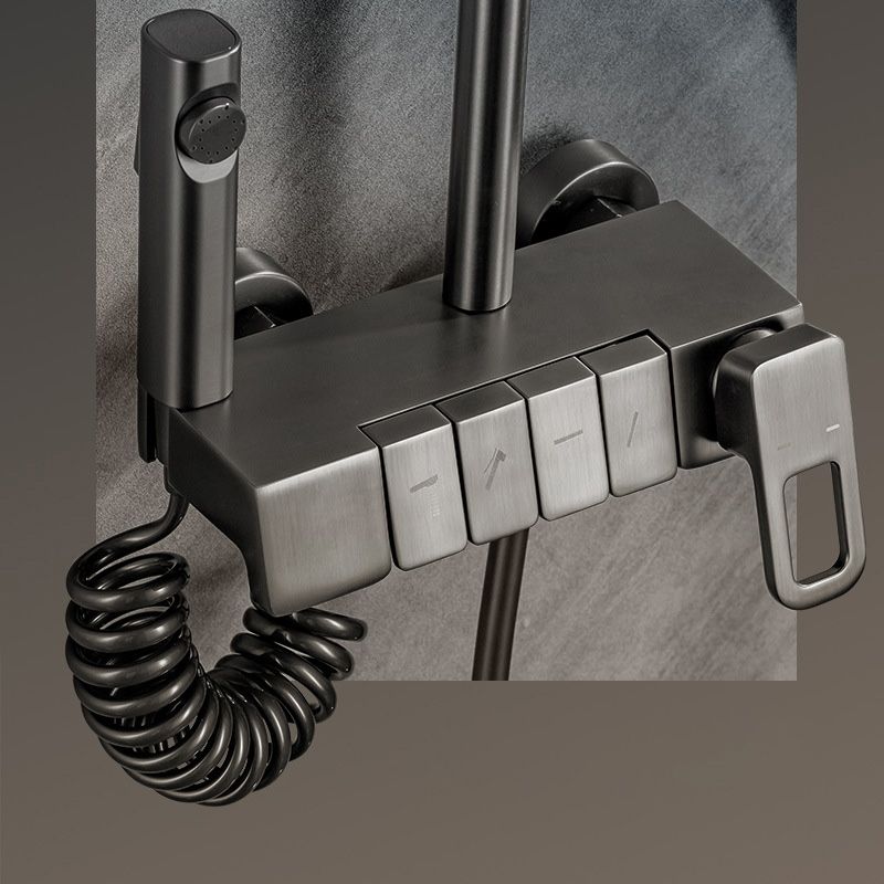 Wall Mounted Shower Adjustable Arm Shower Faucet Metal Shower System with Slide Bar Clearhalo 'Bathroom Remodel & Bathroom Fixtures' 'Home Improvement' 'home_improvement' 'home_improvement_shower_faucets' 'Shower Faucets & Systems' 'shower_faucets' 'Showers & Bathtubs Plumbing' 'Showers & Bathtubs' 1200x1200_4a7905ef-3897-437c-9c2f-e35d9a0faaac