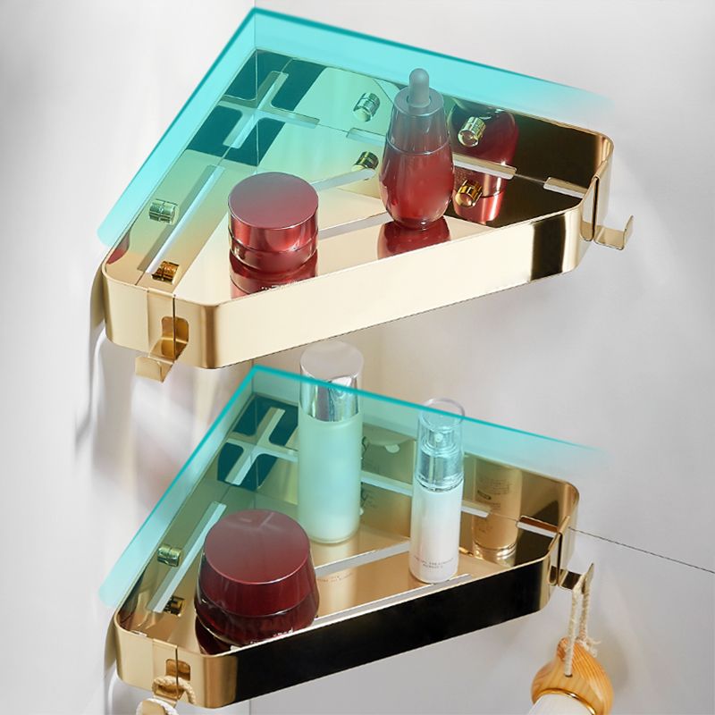 Modern 3-Piece Bath Hardware Set in Stainless Steel, Bath Shelf Clearhalo 'Bathroom Hardware Sets' 'Bathroom Hardware' 'Bathroom Remodel & Bathroom Fixtures' 'bathroom_hardware_sets' 'Home Improvement' 'home_improvement' 'home_improvement_bathroom_hardware_sets' 1200x1200_4a9584b9-7353-493d-adb3-e85722d3ed12