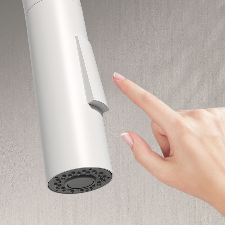 Modern Standard Bar Faucet 1-Handle with Pull down Sprayer Kitchen Faucet Clearhalo 'Home Improvement' 'home_improvement' 'home_improvement_kitchen_faucets' 'Kitchen Faucets' 'Kitchen Remodel & Kitchen Fixtures' 'Kitchen Sinks & Faucet Components' 'kitchen_faucets' 1200x1200_4ab7da8e-ef62-4629-abf1-246deefc95f6