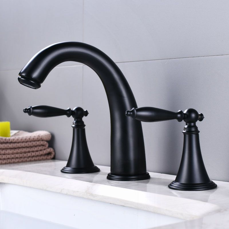 Widespread Bathroom Sink Faucet Double Handle Faucet with 3 Holes Clearhalo 'Bathroom Remodel & Bathroom Fixtures' 'Bathroom Sink Faucets' 'Bathroom Sinks & Faucet Components' 'bathroom_sink_faucets' 'Home Improvement' 'home_improvement' 'home_improvement_bathroom_sink_faucets' 1200x1200_4aba1edb-22b9-4069-abae-ad49fce58be2