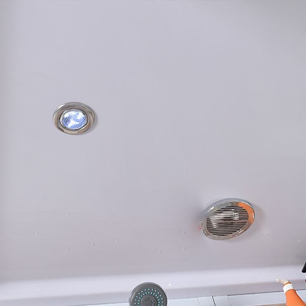 Double Sliding Shower Stall Tempered Glass Shower Stall with Hand Shower Clearhalo 'Bathroom Remodel & Bathroom Fixtures' 'Home Improvement' 'home_improvement' 'home_improvement_shower_stalls_enclosures' 'Shower Stalls & Enclosures' 'shower_stalls_enclosures' 'Showers & Bathtubs' 1200x1200_4ae21e4b-2a8b-415c-b799-9bb1a10c94a0