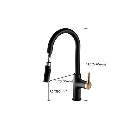 Traditional Kitchen Faucet Solid Color Standard Kitchen Faucet Clearhalo 'Home Improvement' 'home_improvement' 'home_improvement_kitchen_faucets' 'Kitchen Faucets' 'Kitchen Remodel & Kitchen Fixtures' 'Kitchen Sinks & Faucet Components' 'kitchen_faucets' 1200x1200_4ae4f473-efdc-4faf-b4f2-01f24323c71c