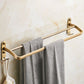 Vintage Bronze Bathroom Accessory Set Brushed Brass Towel Bar/Paper Holder/Bath Shelf Clearhalo 'Bathroom Hardware Sets' 'Bathroom Hardware' 'Bathroom Remodel & Bathroom Fixtures' 'bathroom_hardware_sets' 'Home Improvement' 'home_improvement' 'home_improvement_bathroom_hardware_sets' 1200x1200_4afe1bf5-028c-4b45-a90f-dc7da936698a