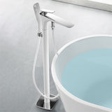Modern Free Standing Tub Filler Faucet Copper with Hand Shower Freestanding Faucet Clearhalo 'Bathroom Remodel & Bathroom Fixtures' 'Bathtub Faucets' 'bathtub_faucets' 'Home Improvement' 'home_improvement' 'home_improvement_bathtub_faucets' 1200x1200_4b274052-b32d-46fd-9b54-2f95cd5c31df