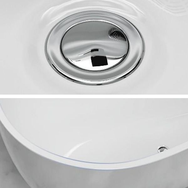 White Bathtub Freestanding Acrylic Soaking Oval Modern Center Bath Clearhalo 'Bathroom Remodel & Bathroom Fixtures' 'Bathtubs' 'Home Improvement' 'home_improvement' 'home_improvement_bathtubs' 'Showers & Bathtubs' 1200x1200_4b2fd0b1-4067-43cf-b82e-7644beccab57