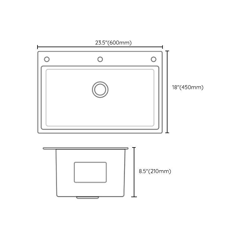 Contemporary Style Kitchen Sink Set Stainless Steel Corrosion Resistant Kitchen Sink Set Clearhalo 'Home Improvement' 'home_improvement' 'home_improvement_kitchen_sinks' 'Kitchen Remodel & Kitchen Fixtures' 'Kitchen Sinks & Faucet Components' 'Kitchen Sinks' 'kitchen_sinks' 1200x1200_4b49407e-1be9-48c1-bd82-24bd21ff0ada