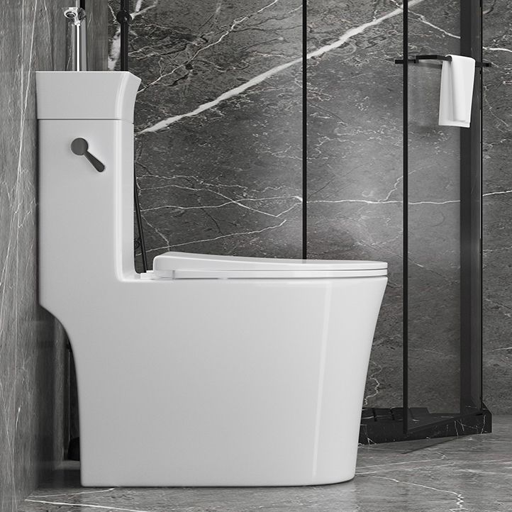 Modern Flush Toilet Left Side One-Piece Toilet with Slow Close Seat Clearhalo 'Bathroom Remodel & Bathroom Fixtures' 'Home Improvement' 'home_improvement' 'home_improvement_toilets' 'Toilets & Bidets' 'Toilets' 1200x1200_4b754982-89a7-48c5-b7ee-ef15440df967