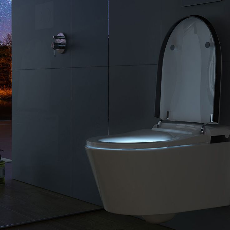 Warm Air Dryer Wall Hung Toilet Set Heated Seat Vitreous China Bidets Clearhalo 'Bathroom Remodel & Bathroom Fixtures' 'Bidets' 'Home Improvement' 'home_improvement' 'home_improvement_bidets' 'Toilets & Bidets' 1200x1200_4b9625d4-ffa3-4c27-939f-9f02b39f743a