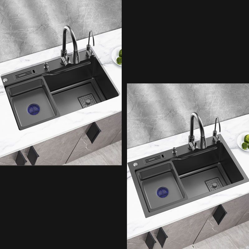 Classic Single Basin Sink Stainless Steel Faucet Sink with Soap Dispenser Clearhalo 'Home Improvement' 'home_improvement' 'home_improvement_kitchen_sinks' 'Kitchen Remodel & Kitchen Fixtures' 'Kitchen Sinks & Faucet Components' 'Kitchen Sinks' 'kitchen_sinks' 1200x1200_4b9bb2ea-f603-4154-9b18-9ab8b9ce650a