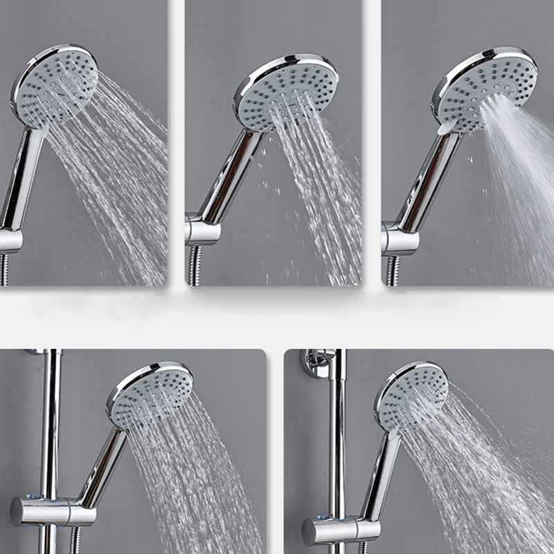 Modern Arm Swivel Shower Metal Shower Head Shower Faucet On Wall Clearhalo 'Bathroom Remodel & Bathroom Fixtures' 'Home Improvement' 'home_improvement' 'home_improvement_shower_faucets' 'Shower Faucets & Systems' 'shower_faucets' 'Showers & Bathtubs Plumbing' 'Showers & Bathtubs' 1200x1200_4ba6bd7f-4775-4684-b97a-a8f291a6f2a7
