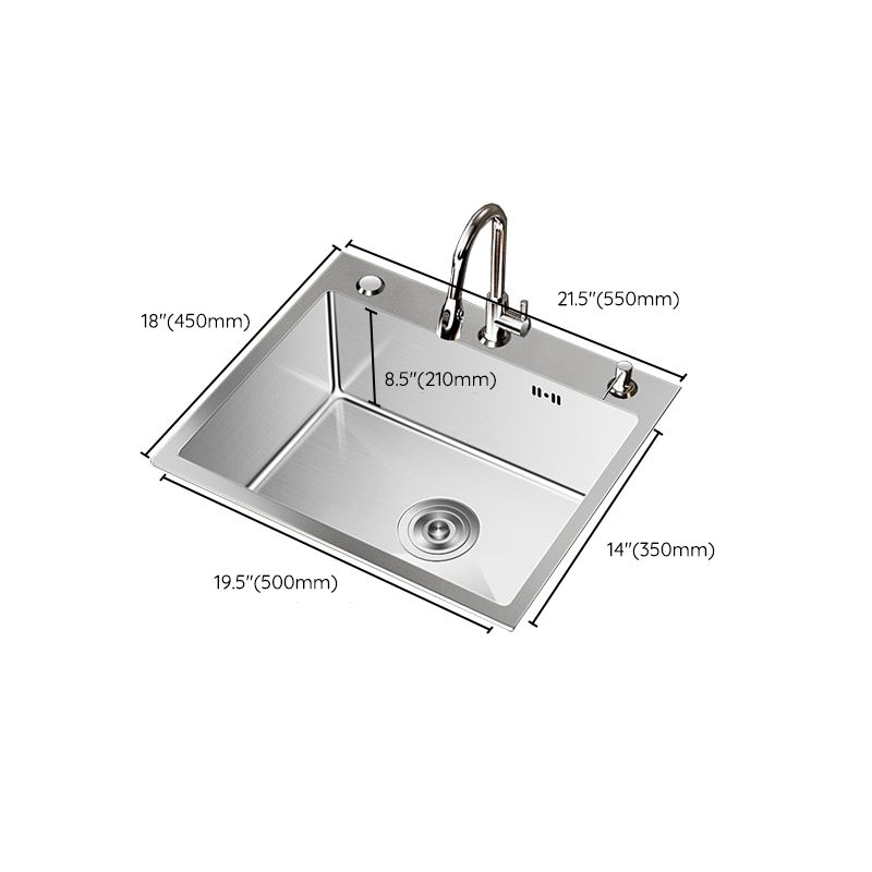 Stainless Steel Drop-In Kitchen Sink Single Bowl Sink with 3 Holes Clearhalo 'Home Improvement' 'home_improvement' 'home_improvement_kitchen_sinks' 'Kitchen Remodel & Kitchen Fixtures' 'Kitchen Sinks & Faucet Components' 'Kitchen Sinks' 'kitchen_sinks' 1200x1200_4ba76773-437d-4373-a219-79b9c9dea2dc