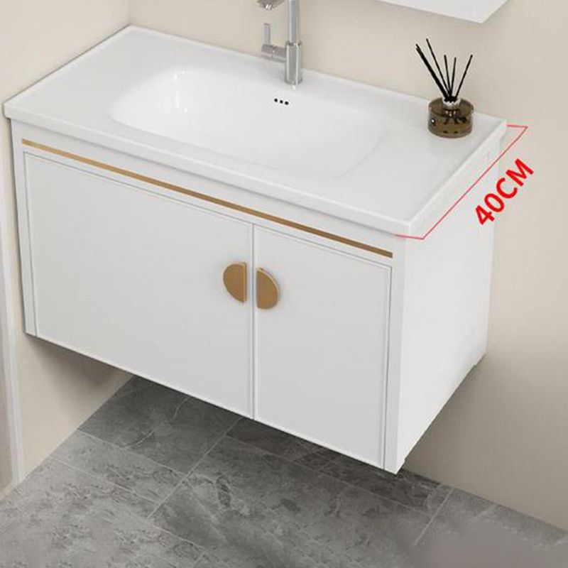 Gorgeous Sink Cabinet Free-standing Standard Space Saver Vanity with Mirror Clearhalo 'Bathroom Remodel & Bathroom Fixtures' 'Bathroom Vanities' 'bathroom_vanities' 'Home Improvement' 'home_improvement' 'home_improvement_bathroom_vanities' 1200x1200_4bb1d928-fcb4-436f-bc76-06ff1e76896a