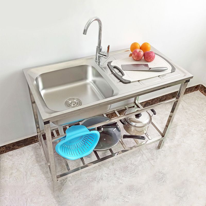 Kitchen Sink Stainless Steel Drop-In Rectangle All-in-one Kitchen Sink Clearhalo 'Home Improvement' 'home_improvement' 'home_improvement_kitchen_sinks' 'Kitchen Remodel & Kitchen Fixtures' 'Kitchen Sinks & Faucet Components' 'Kitchen Sinks' 'kitchen_sinks' 1200x1200_4bb2c548-a6e9-4ac7-8534-3771e9c70154