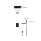 Modern Shower Faucet Adjustable Water Flow Rain Shower Head Shower System in Black Clearhalo 'Bathroom Remodel & Bathroom Fixtures' 'Home Improvement' 'home_improvement' 'home_improvement_shower_faucets' 'Shower Faucets & Systems' 'shower_faucets' 'Showers & Bathtubs Plumbing' 'Showers & Bathtubs' 1200x1200_4bb86eb1-af8c-4b3e-b184-899ec94eb10a