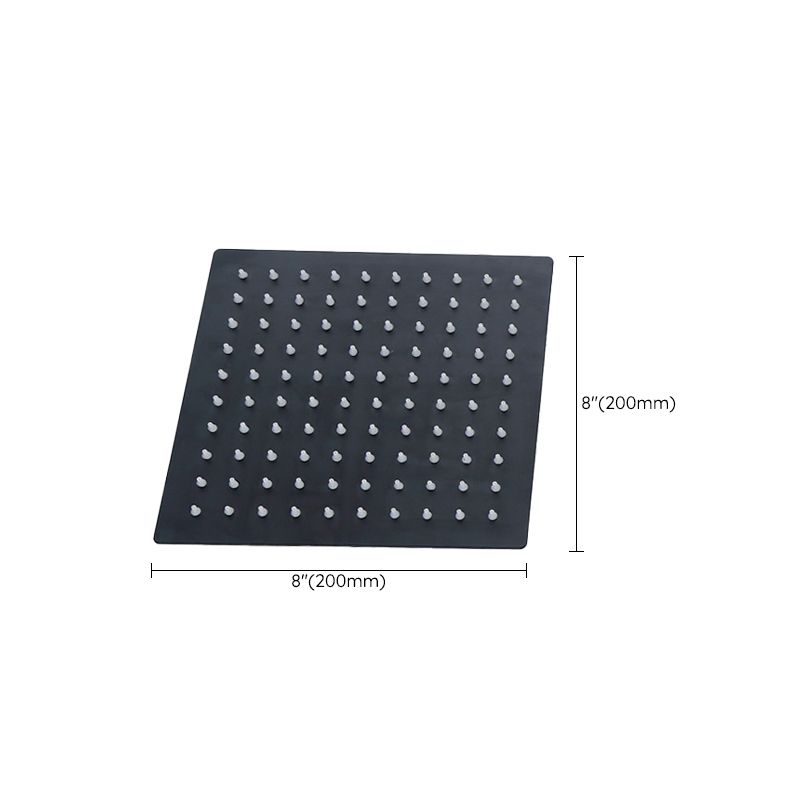 Black Square Fixed Shower Head Modern Style Wall-Mount Showerhead Clearhalo 'Bathroom Remodel & Bathroom Fixtures' 'Home Improvement' 'home_improvement' 'home_improvement_shower_heads' 'Shower Heads' 'shower_heads' 'Showers & Bathtubs Plumbing' 'Showers & Bathtubs' 1200x1200_4bcc6271-1a0b-4803-bb1d-8c8a1ccd018f