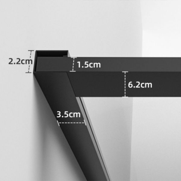 Framed Rectangle Shower Stall Clear Easy Clean Glass Shower Enclosure Clearhalo 'Bathroom Remodel & Bathroom Fixtures' 'Home Improvement' 'home_improvement' 'home_improvement_shower_stalls_enclosures' 'Shower Stalls & Enclosures' 'shower_stalls_enclosures' 'Showers & Bathtubs' 1200x1200_4bdf0852-3a21-472f-9a24-738b8efb3e83