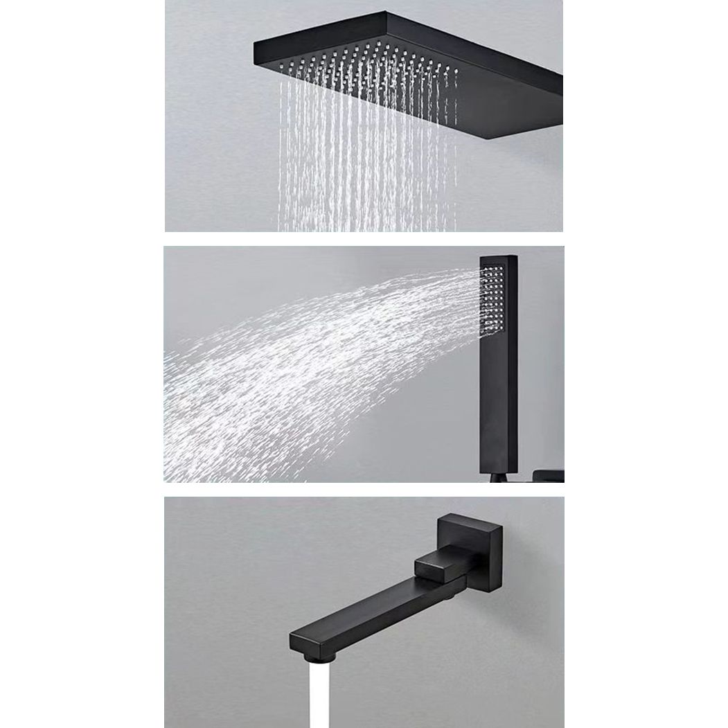Shower System Wall Mounted Massage Jet Adjustable Spray Pattern Shower Trim Clearhalo 'Bathroom Remodel & Bathroom Fixtures' 'Home Improvement' 'home_improvement' 'home_improvement_shower_faucets' 'Shower Faucets & Systems' 'shower_faucets' 'Showers & Bathtubs Plumbing' 'Showers & Bathtubs' 1200x1200_4be9ce93-b091-4e9a-8131-067a0047db65