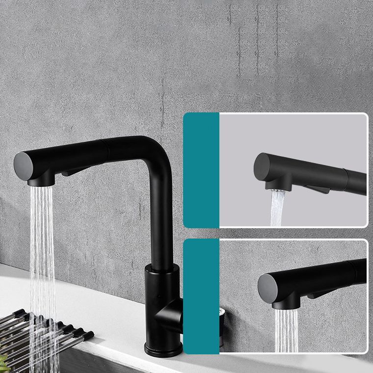 Modern Style Copper Kitchen Faucet Single Handle Low Arc Kitchen Faucet Clearhalo 'Home Improvement' 'home_improvement' 'home_improvement_kitchen_faucets' 'Kitchen Faucets' 'Kitchen Remodel & Kitchen Fixtures' 'Kitchen Sinks & Faucet Components' 'kitchen_faucets' 1200x1200_4bf1fede-4667-4ed8-94b6-94ed5ca49627