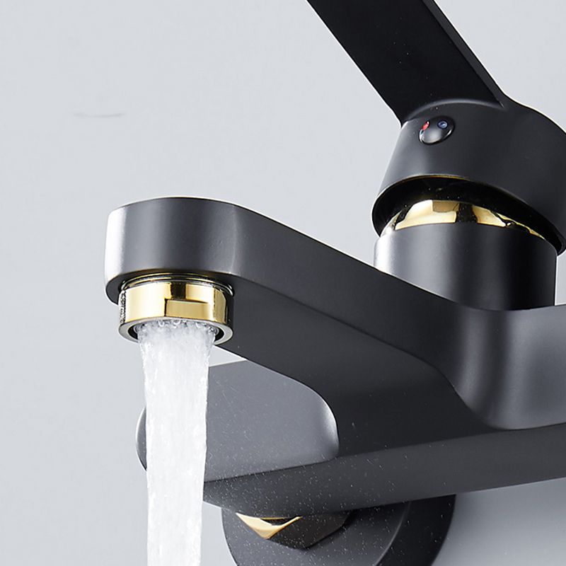 Modern Tub Faucet Lever Handle Wall Mount Fixed Bathtub Faucet Clearhalo 'Bathroom Remodel & Bathroom Fixtures' 'Bathtub Faucets' 'bathtub_faucets' 'Home Improvement' 'home_improvement' 'home_improvement_bathtub_faucets' 1200x1200_4c070e9e-853f-43a2-a781-022b40606468