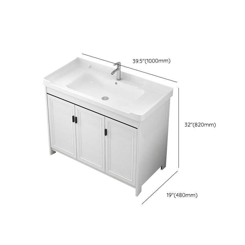Modern Bathroom Sink Vanity Freestanding Single-Sink Bathroom Vanity Set Clearhalo 'Bathroom Remodel & Bathroom Fixtures' 'Bathroom Vanities' 'bathroom_vanities' 'Home Improvement' 'home_improvement' 'home_improvement_bathroom_vanities' 1200x1200_4c0790db-b658-40ca-9ceb-f4620ebf1fc4
