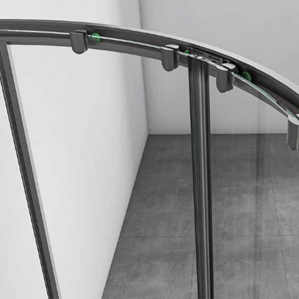 Double Sliding Easy Clean Glass Shower Stall Clear Framed Shower Enclosure Clearhalo 'Bathroom Remodel & Bathroom Fixtures' 'Home Improvement' 'home_improvement' 'home_improvement_shower_stalls_enclosures' 'Shower Stalls & Enclosures' 'shower_stalls_enclosures' 'Showers & Bathtubs' 1200x1200_4c0a4845-d324-4c0f-91a2-104289e81e48