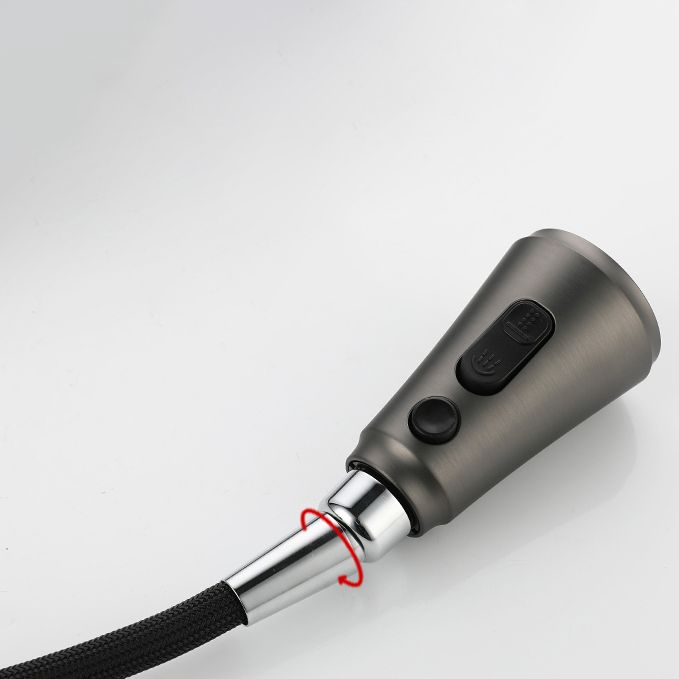 Modern Style Kitchen Faucet Gooseneck Copper Lever Handle Kitchen Faucet Clearhalo 'Home Improvement' 'home_improvement' 'home_improvement_kitchen_faucets' 'Kitchen Faucets' 'Kitchen Remodel & Kitchen Fixtures' 'Kitchen Sinks & Faucet Components' 'kitchen_faucets' 1200x1200_4c2b972e-4a2f-4e48-b99b-679292f74e04