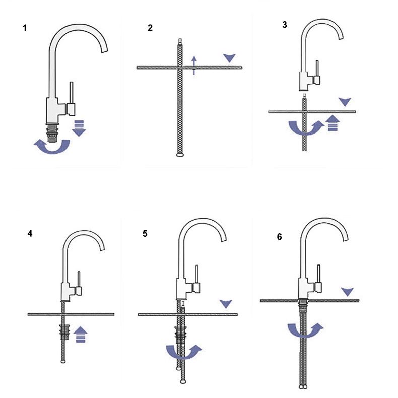 Modern Kitchen Bar Faucet 304 Stainless Steel Lever Handles High Arch Kitchen Faucet Clearhalo 'Home Improvement' 'home_improvement' 'home_improvement_kitchen_faucets' 'Kitchen Faucets' 'Kitchen Remodel & Kitchen Fixtures' 'Kitchen Sinks & Faucet Components' 'kitchen_faucets' 1200x1200_4c62d6f5-2abc-43d1-85bf-bc8cbb581f27