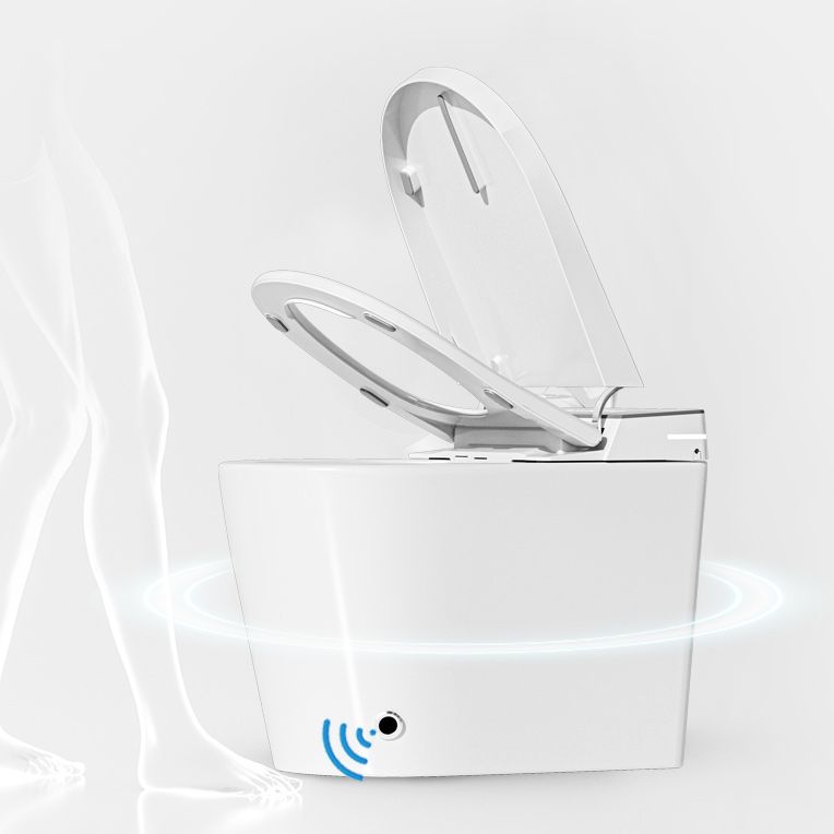 Contemporary Foot Sensor Elongated White Ceramic Smart Toilet Clearhalo 'Bathroom Remodel & Bathroom Fixtures' 'Bidets' 'Home Improvement' 'home_improvement' 'home_improvement_bidets' 'Toilets & Bidets' 1200x1200_4c79079a-41b3-48f8-a842-a481d6938e46