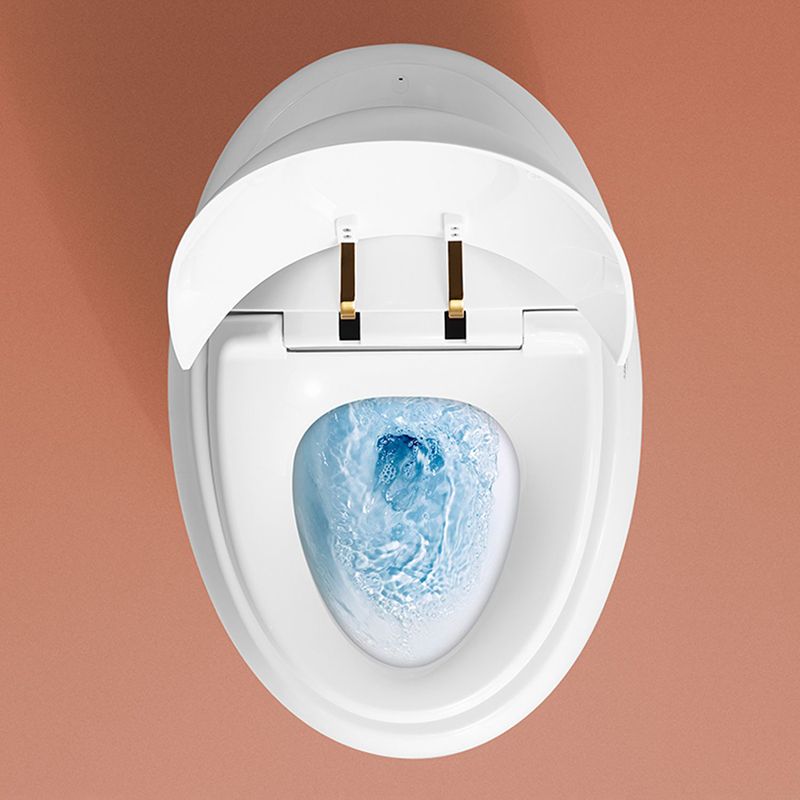 Round Deodorizing Toilet Seat Bidet 21.65" H Cotton White Vitreous China Bidet Clearhalo 'Bathroom Remodel & Bathroom Fixtures' 'Bidets' 'Home Improvement' 'home_improvement' 'home_improvement_bidets' 'Toilets & Bidets' 1200x1200_4c8d5bd5-8397-481e-ad41-e7e73795882e