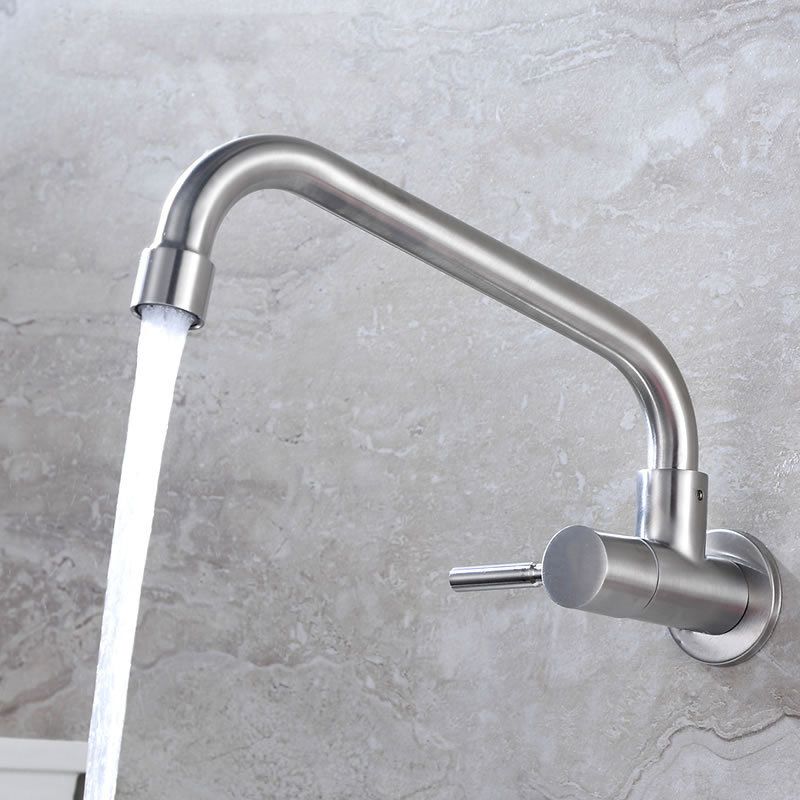 Modern 1-Handle Faucets Stainless Steel with Water Dispenser Standard Kitchen Faucets Clearhalo 'Home Improvement' 'home_improvement' 'home_improvement_kitchen_faucets' 'Kitchen Faucets' 'Kitchen Remodel & Kitchen Fixtures' 'Kitchen Sinks & Faucet Components' 'kitchen_faucets' 1200x1200_4ca44633-353f-4ad2-93d8-b083a8bf8417