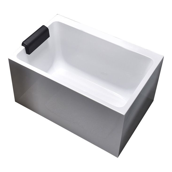 Modern Rectangular Bathtub Acrylic Center Soaking White Bath Clearhalo 'Bathroom Remodel & Bathroom Fixtures' 'Bathtubs' 'Home Improvement' 'home_improvement' 'home_improvement_bathtubs' 'Showers & Bathtubs' 1200x1200_4ca67faf-ec12-405f-a0c2-c33488ae316a