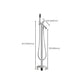 Traditional Floor Mounted Swivel Freestanding Tub Filler Metal Freestanding Faucet Clearhalo 'Bathroom Remodel & Bathroom Fixtures' 'Bathtub Faucets' 'bathtub_faucets' 'Home Improvement' 'home_improvement' 'home_improvement_bathtub_faucets' 1200x1200_4cac5774-f512-4fe5-8344-a88f1aa939f9