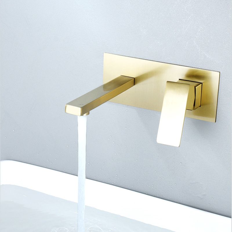 Stainless Steel Wall Mounted Bathroom Faucet Light Luxury Bathroom Faucet Modern Faucet Clearhalo 'Bathroom Remodel & Bathroom Fixtures' 'Bathroom Sink Faucets' 'Bathroom Sinks & Faucet Components' 'bathroom_sink_faucets' 'Home Improvement' 'home_improvement' 'home_improvement_bathroom_sink_faucets' 1200x1200_4cbc977a-8aba-4af1-ae7a-7069f5186f5b