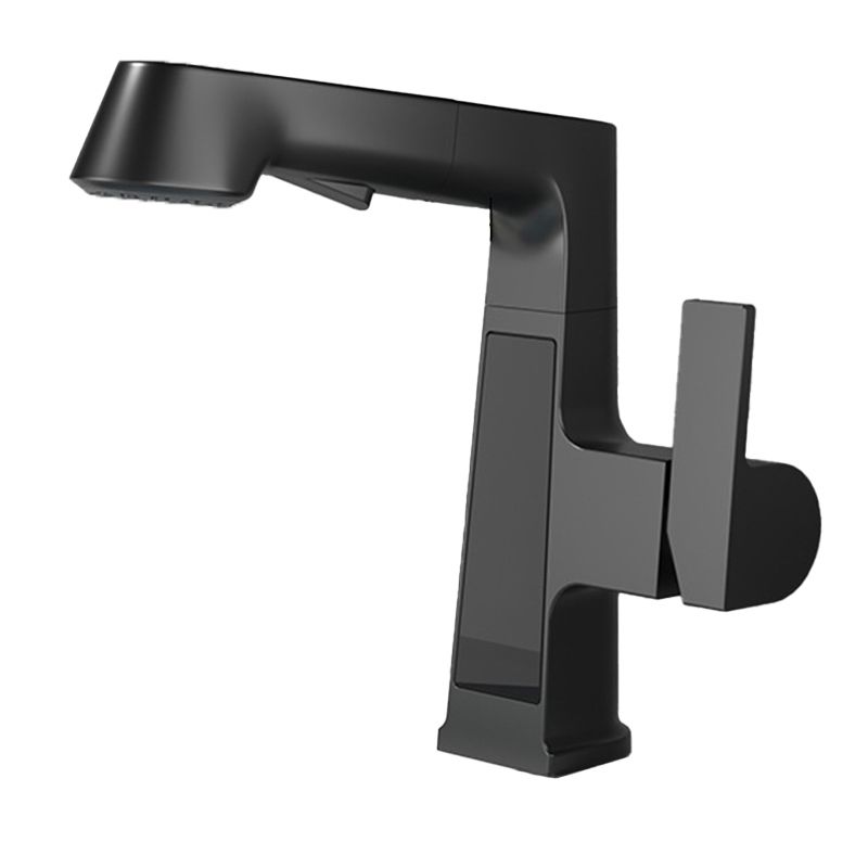 Modern Faucets Black and Silver 1-Handle 1-Hole Copper with Pull Out Sprayer Faucets Clearhalo 'Home Improvement' 'home_improvement' 'home_improvement_kitchen_faucets' 'Kitchen Faucets' 'Kitchen Remodel & Kitchen Fixtures' 'Kitchen Sinks & Faucet Components' 'kitchen_faucets' 1200x1200_4cd883ef-3632-4b0a-a84b-1c65cf619be1
