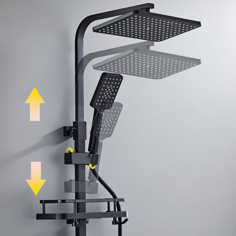 Contemporary Shower Set Slide Bar Adjustable Shower Head Wall Mounted Shower System Clearhalo 'Bathroom Remodel & Bathroom Fixtures' 'Home Improvement' 'home_improvement' 'home_improvement_shower_faucets' 'Shower Faucets & Systems' 'shower_faucets' 'Showers & Bathtubs Plumbing' 'Showers & Bathtubs' 1200x1200_4ceddbc9-66d2-4c2b-ac5b-0afc05886672