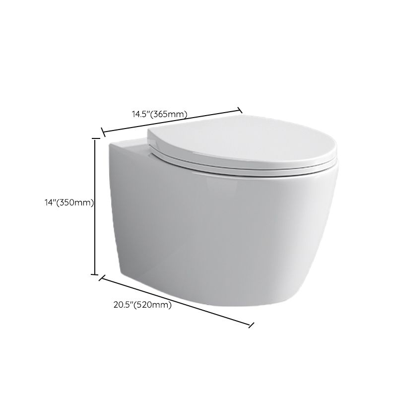Modern Ceramic Flush Toilet Wall Hung Urine Toilet with Slow Close Seat for Washroom Clearhalo 'Bathroom Remodel & Bathroom Fixtures' 'Home Improvement' 'home_improvement' 'home_improvement_toilets' 'Toilets & Bidets' 'Toilets' 1200x1200_4cf2cf94-c635-49c2-8ab0-e0c59b512db7