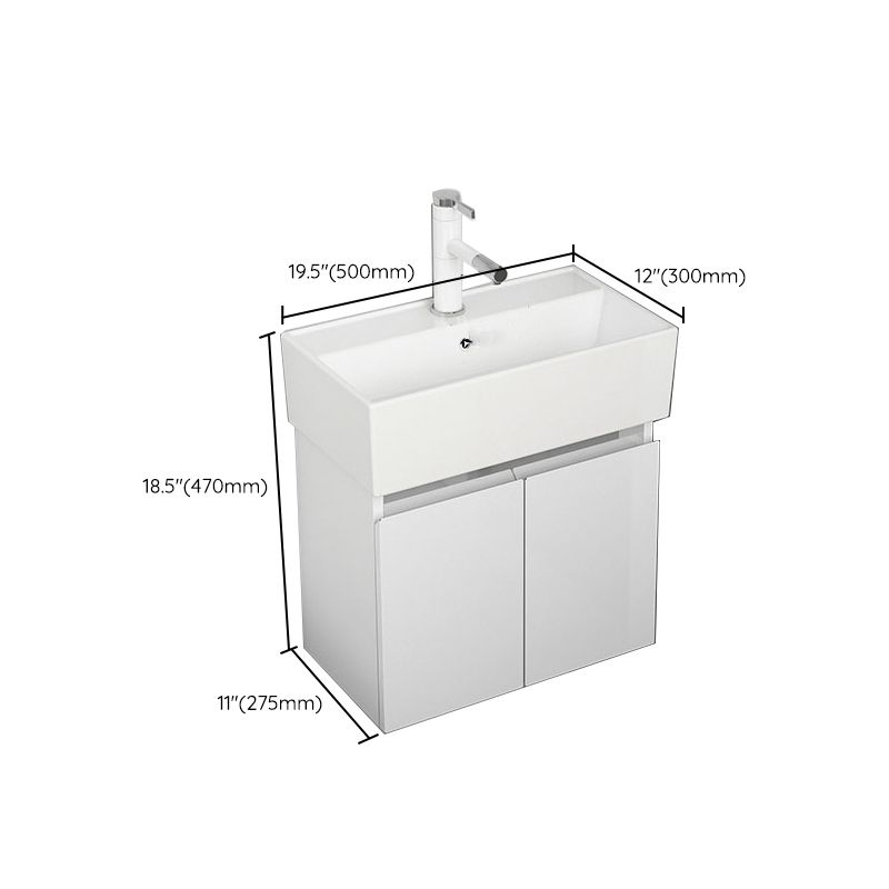 Modern Metal Bathroom Vanity Solid Color Wall Mount Vanity Cabinet in White Clearhalo 'Bathroom Remodel & Bathroom Fixtures' 'Bathroom Vanities' 'bathroom_vanities' 'Home Improvement' 'home_improvement' 'home_improvement_bathroom_vanities' 1200x1200_4cf36dc0-78e6-488d-b8cc-da4d158eabbc