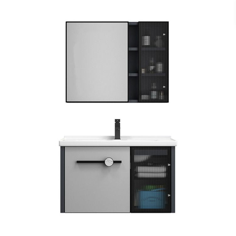 Modern Single Sink Vanity Metal Frame Rectangular Vanity Set Clearhalo 'Bathroom Remodel & Bathroom Fixtures' 'Bathroom Vanities' 'bathroom_vanities' 'Home Improvement' 'home_improvement' 'home_improvement_bathroom_vanities' 1200x1200_4cfd8bd2-50a0-4204-a986-0831b24eaf08