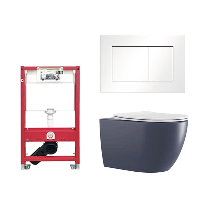 Contemporary Wall Hung Toilet Bowl Polished Finish Toilet with Glazed Surface Clearhalo 'Bathroom Remodel & Bathroom Fixtures' 'Home Improvement' 'home_improvement' 'home_improvement_toilets' 'Toilets & Bidets' 'Toilets' 1200x1200_4d0506cb-8ee3-4669-85c2-3216eb08a2d7