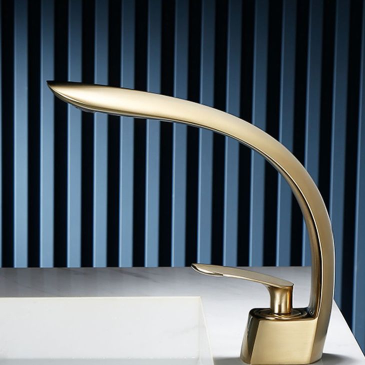 Deck Mounted Copper Tub Faucet Low Arc Leaf Shape Tub Faucet Set Clearhalo 'Bathroom Remodel & Bathroom Fixtures' 'Bathroom Sink Faucets' 'Bathroom Sinks & Faucet Components' 'bathroom_sink_faucets' 'Home Improvement' 'home_improvement' 'home_improvement_bathroom_sink_faucets' 1200x1200_4d1fa9b2-15c3-4636-9044-38c4be8439ac