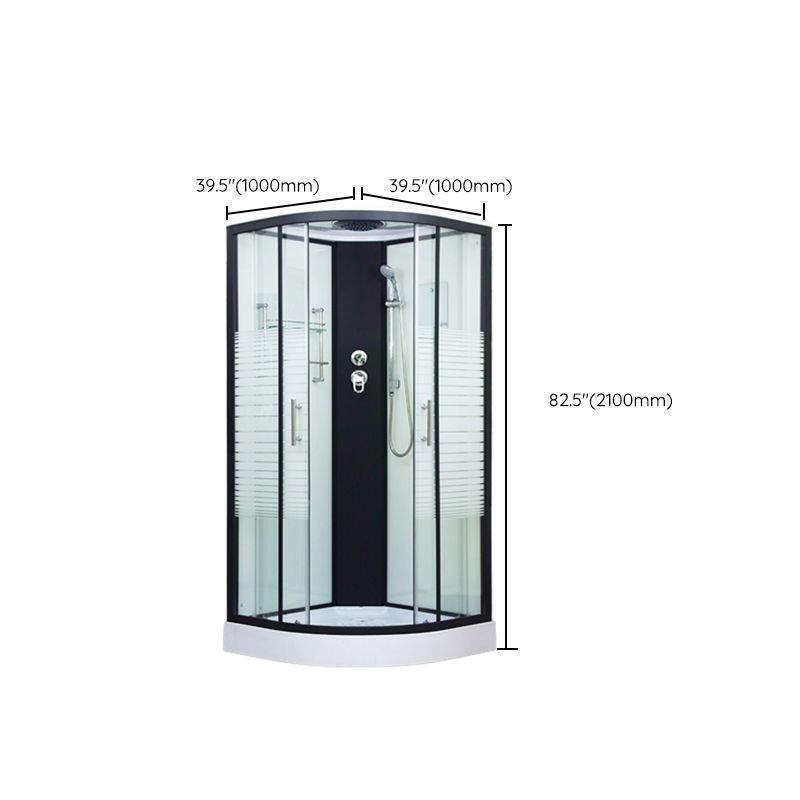 Tempered Glass Shower Stall Double Sliding Shower Stall with Header Clearhalo 'Bathroom Remodel & Bathroom Fixtures' 'Home Improvement' 'home_improvement' 'home_improvement_shower_stalls_enclosures' 'Shower Stalls & Enclosures' 'shower_stalls_enclosures' 'Showers & Bathtubs' 1200x1200_4d2bd1dc-3fd0-4f7e-a89f-48f42bd069e2