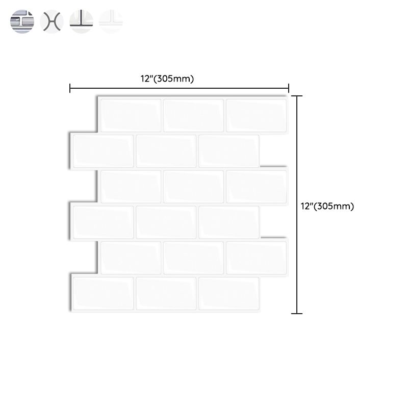 Arabesque Peel & Stick Tile Water Resistant Mosaic Tile for Kitchen Backsplash Clearhalo 'Flooring 'Home Improvement' 'home_improvement' 'home_improvement_peel_stick_blacksplash' 'Peel & Stick Backsplash Tile' 'peel_stick_blacksplash' 'Walls & Ceilings' Walls and Ceiling' 1200x1200_4d4880dd-d7d0-4bd9-9532-9d765700e583
