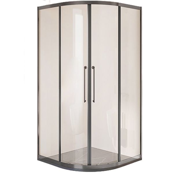 Framed Double Sliding Shower Stall Tempered Glass Shower Stall Clearhalo 'Bathroom Remodel & Bathroom Fixtures' 'Home Improvement' 'home_improvement' 'home_improvement_shower_stalls_enclosures' 'Shower Stalls & Enclosures' 'shower_stalls_enclosures' 'Showers & Bathtubs' 1200x1200_4d6c1050-a119-42d2-a1c1-bf1463b09600